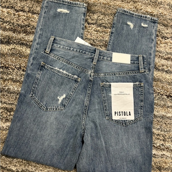 Pistola High Rise Jeans Sz 26 | Pistola Presley High Rise Relaxed Roller Jeans - Picture 15 of 16